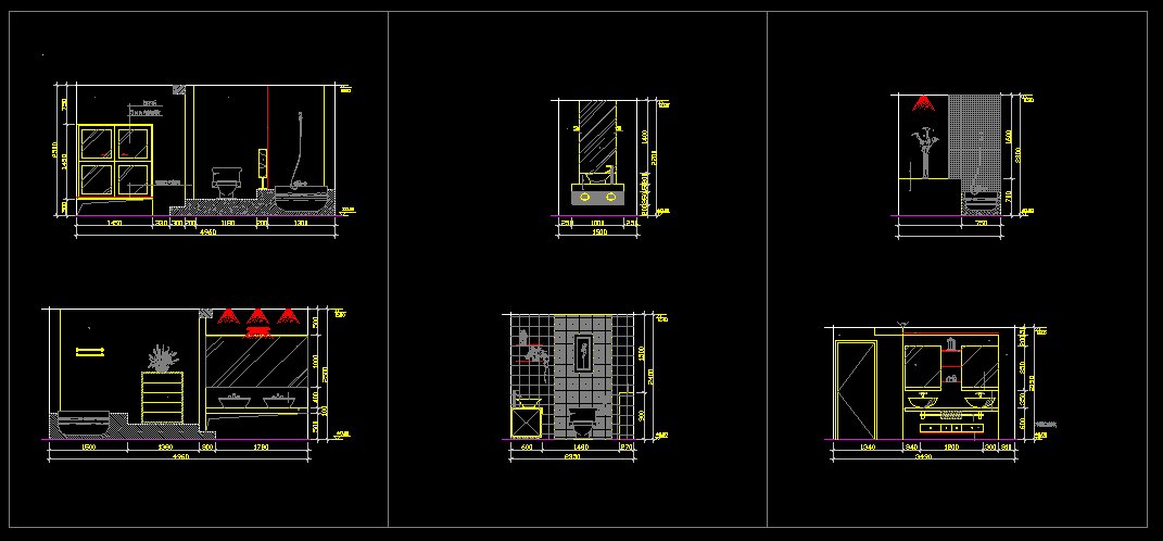★廁所設計Autocad模板 廁所配置 廁所風水設計 廁所收納 無障礙廁所 廁所磁磚 廁所施工圖 廁所防水 廁所美化