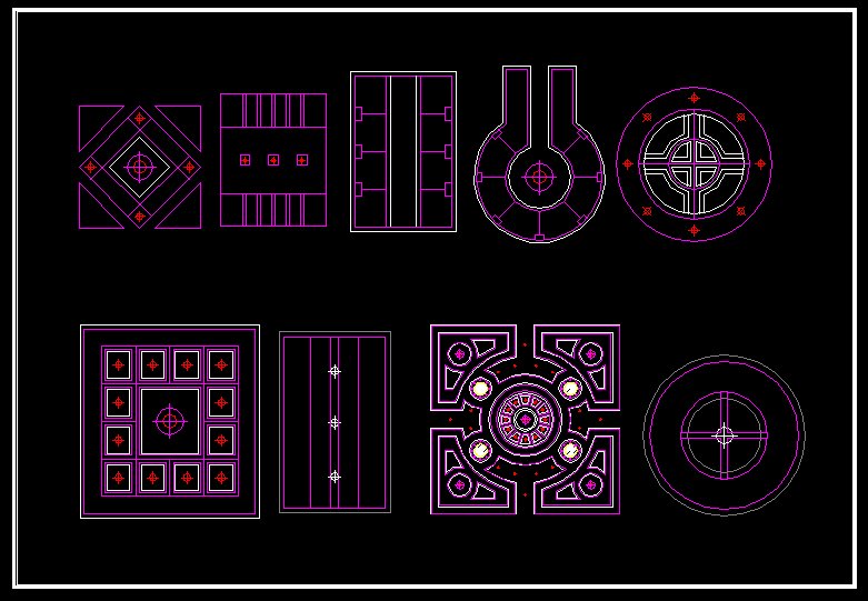 ★天花板設計Autocad模板 天花板配置 天花板照明設計 間接天花板 天花板施工圖 天花板音響 天花板隔熱