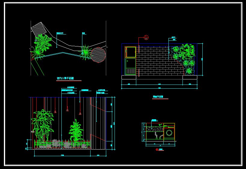 ★景觀設計Autocad模板 景觀園藝配置 景觀流水設計 景觀配景 景觀施工圖 景觀園藝 景觀植栽