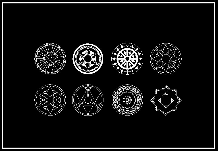 ★鋪面拼花設計Autocad模板 鋪面拼花圖塊 歐式古典鋪面拼花 鋪面拼花圖 鋪面拼花元素